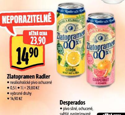ZLATOPRAMEN RADLER 0,0%