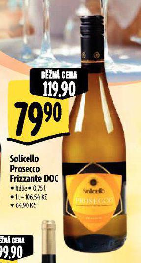 SOLICELLO PROSECCO FRIZZANTE DOC