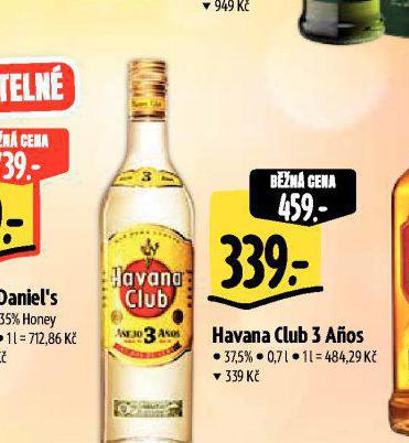 HAVANA CLUB 3 ANOS