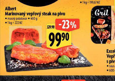 MARINOVAN VEPOV STEAK NA PIVU