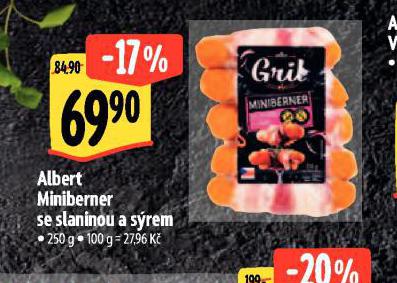 MINIBERNER SE SLANINOU A SREM