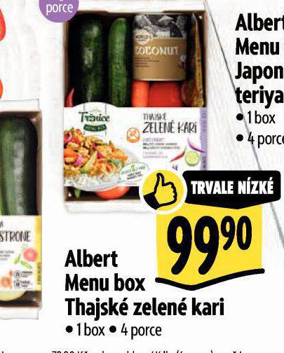 MENU BOX THAJSK ZELEN KARI
