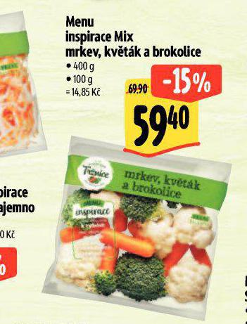 MENU INSPIRACE MIX KVTK, MRKEV A BROKOLICE