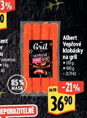 VEPOV KLOBSKY NA GRIL