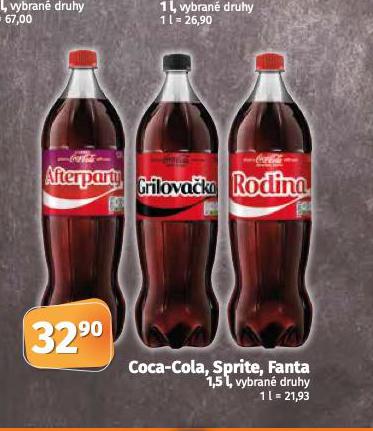 COCA COLA, FANTA, SPRITE