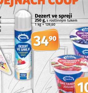 DEZERT VE SPREJI