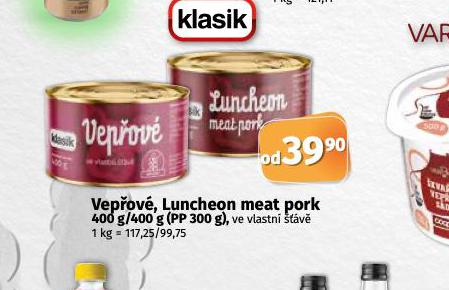 VEPOV, LUNCHEON MEAT PORK