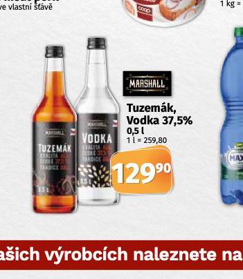 TUZEMK, VODKA 37,5%