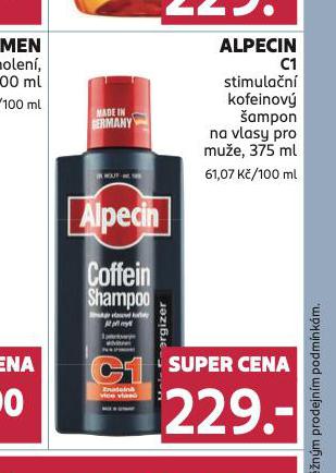 ALPECIN COFFEIN C1 KOFEINOV AMPON
