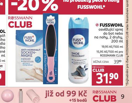 FUSSWOHL OSV̎UJC SPREJ NA NOHY A DO BOT