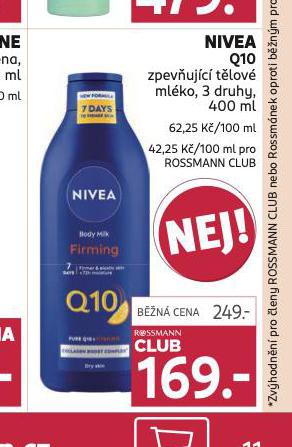 NIVEA Q10 ZPEVUJC TLOV MLKO