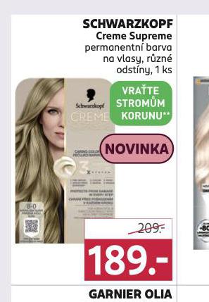 SCHWARZKOPF CREME SUPREME PERMANENTN BARVA NA VLASY