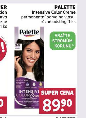 PALETTE INTENSIVE COLOR CREME BARVA NA VLASY