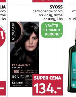 SYOSS PERMANENTN BARVA NA VLASY