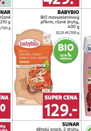 BABYBIO MASOZELENINOV PKRM