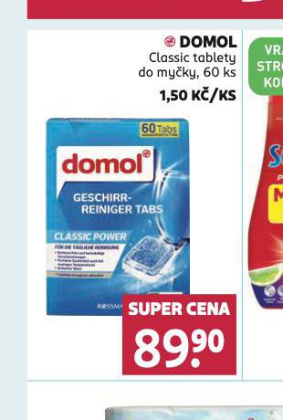 DOMOL CLASSIC TABLETY DO MYKY