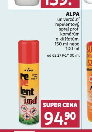 ALPA UNIVERZLN REPELENTN SPREJ