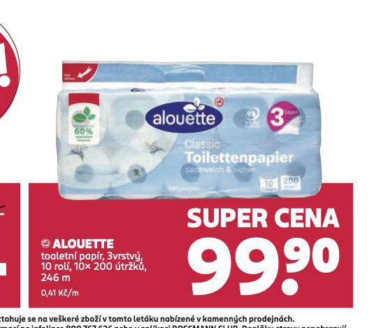 ALOUETTE TOALETN PAPR