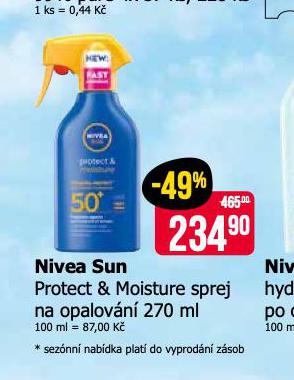 NIVEA SUN SPREJ NA OPALOVN