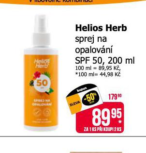HELIOS HERB SPREJ NA OPALOVN