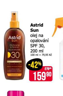 ASTRID SUN OLEJ NA OPALOVN