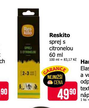 RESTIKO SPREJ S CITRONELOU