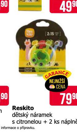 RESKITO DTSK NRAMEK S CITRONELOU