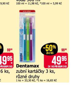 DENTAMAX ZUBN KARTKY