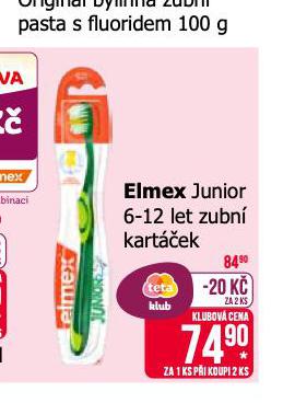ELMEX JUNIOR ZUBN KARTEK