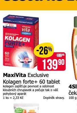 MAXIVITA EXCLUSIVE KOLAGEN+FORTE