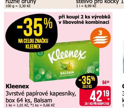 KLEENEX PAPROV KAPESNKY