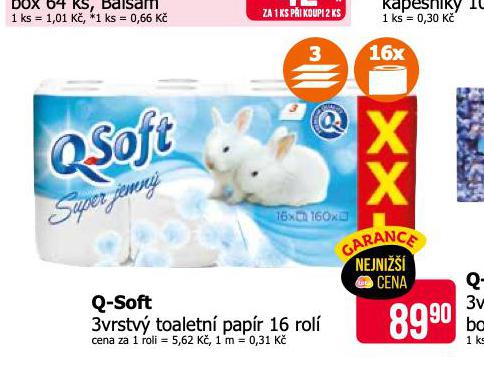 Q SOFT TOALETN PAPR