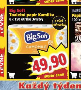BIG SOFT TOALETN PAPR KAMILKA
