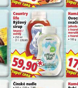 COUNTRY LIFE RݎOV SIRUP