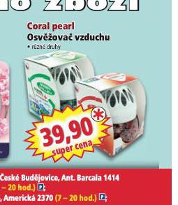 CORAL PEARL OSV̎OVA VZDUCHU