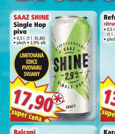 SAAZ SHINE SINGLE HOP PIVO
