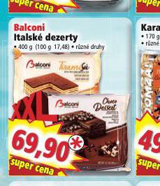 BALCONI ITALSK DEZERTY