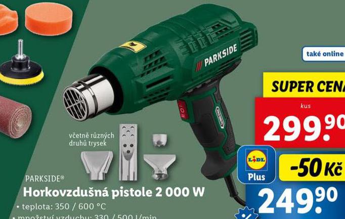 HORKOVZDUN PISTOLE 2000 W