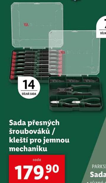 SADA PENOSNCH ROUBOVK / KLET PRO JEMNOU MECHANIKU