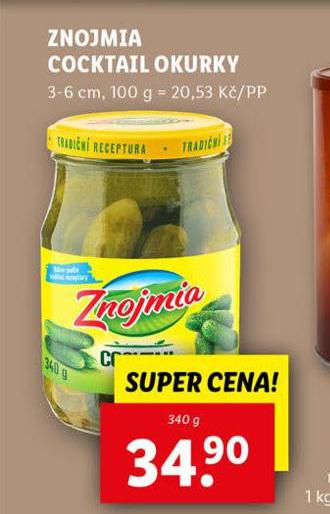 ZNOJMIA COCKTAIL OKURKY