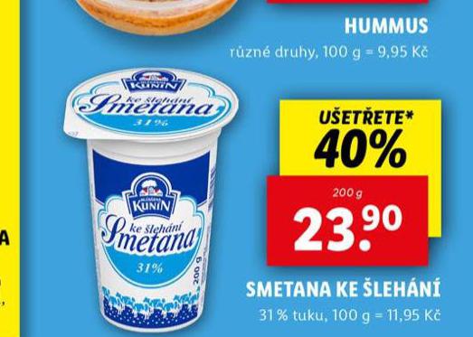 SMETANA KE LEHN 31%