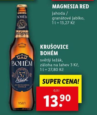 PIVO KRUOVICE BOHM