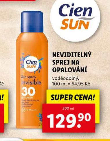 CIEN NEVIDITELN SPREJ NA OPALOVN