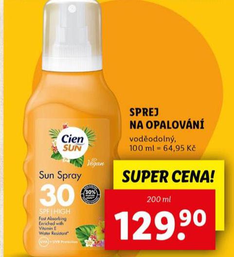 CIEN SUN SPREJ NA OPALOVN