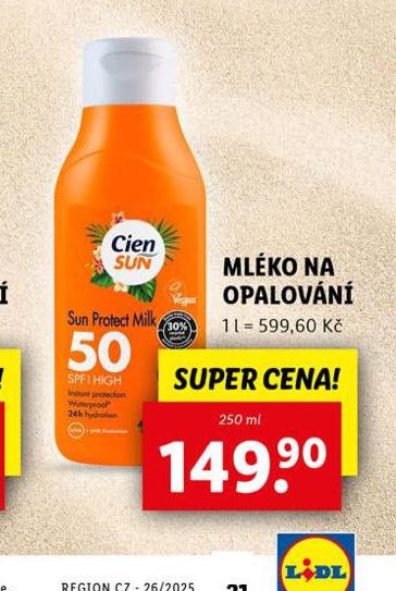 C IEN SUN MLKO NA OPALOVN