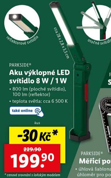 AKU VKLOPN LED SVTIDLO 8 W / 1 W
