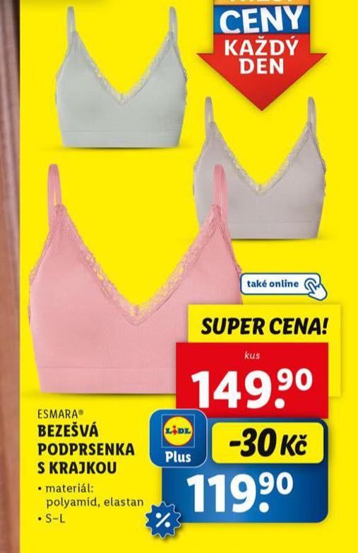 BEZEV PODPRSENKA S KRAJKOU