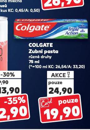 COLGATE ZUBN PASTA