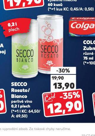 SECCO ROSATO / BIANCO