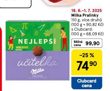 MILKA PRALINKY